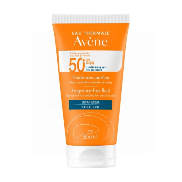 Avene SPF 50+ Fluido Muy Alta Protección Sin Perfume 50 ml