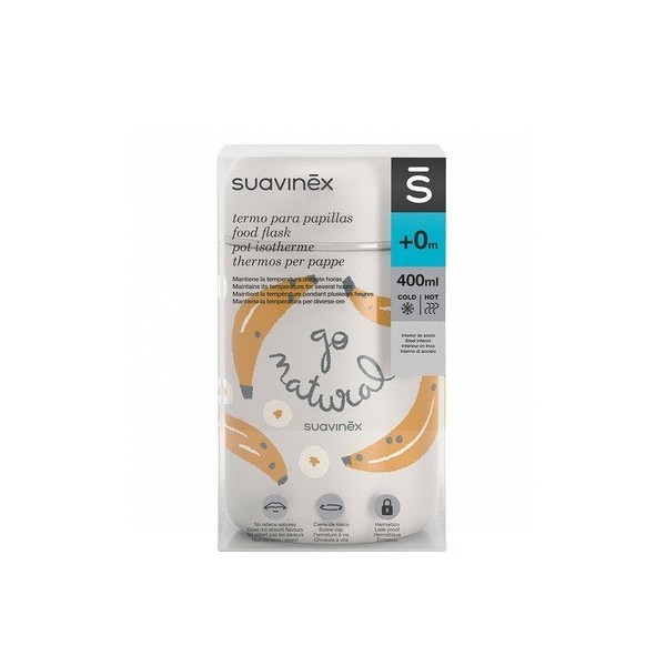 Suavinex Hygge Termo Para Papillas Gris 400 ml