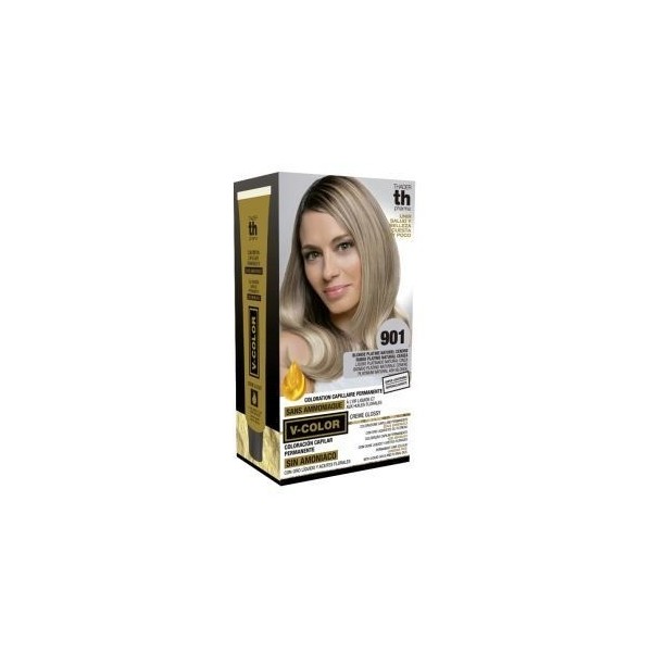 TH Pharma Kit Tinte en Casa V-Color Nº901 Rubio Platino Natural Ceniza Superaclarante