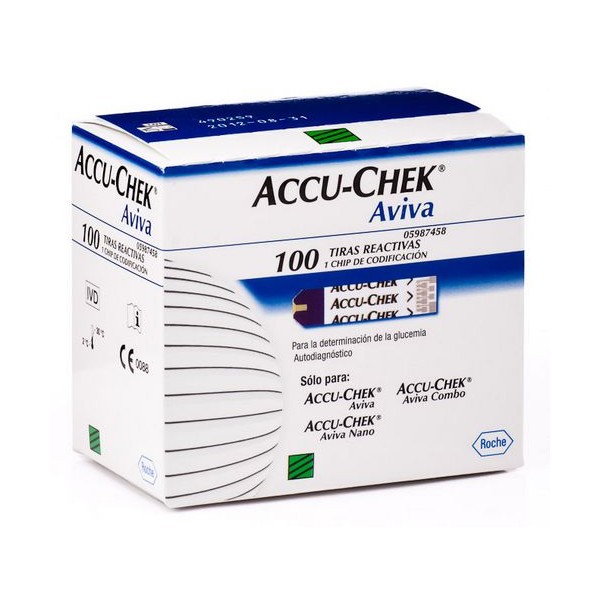 Accu-chek Aviva Glucemia 100 Tiras Reactivas