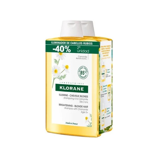 Klorane Champu Camomila 2x400ml