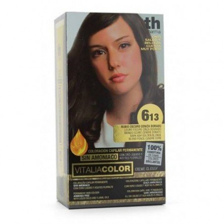 TH Pharma Coloración Capilar Permanente Rubio Oscuro Ceniza Dorado 6.13