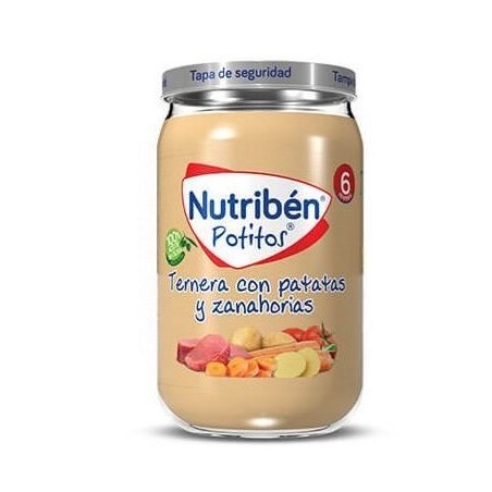 Nutribén Potitos Ternera con Patatas y Zanahorias 235gr