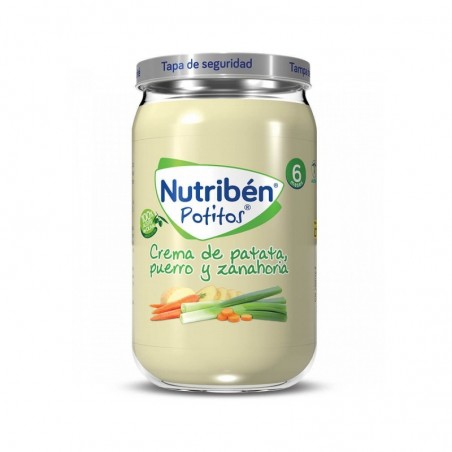 Nutribén Potitos Crema de Patata, Puerro y Zanahoria 235g