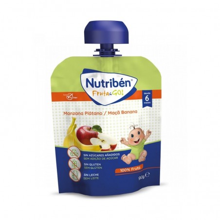 Nutribén Fruta &Go! Manzana y Plátano 90gr