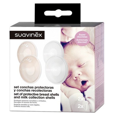 Suavinex Set de Conchas Protectoras + Recolectoras