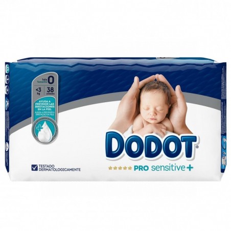 Dodot Pro Sensitive Pañal Infantil 0-3kg Talla 0 38uds