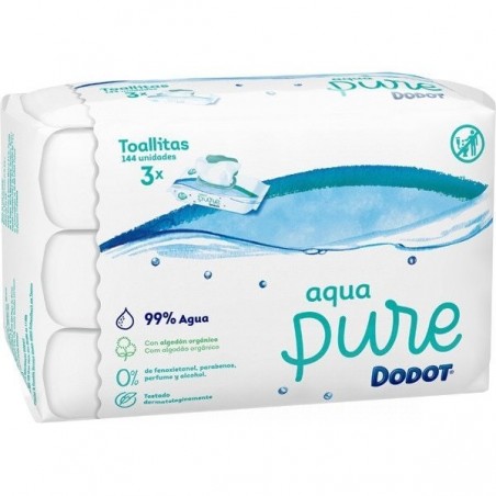 Dodot Aqua Pure Toallitas Bebé 144uds