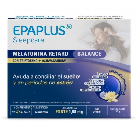 Epaplus Sleepcare Melatonina Retard Balance 60 Comprimidos