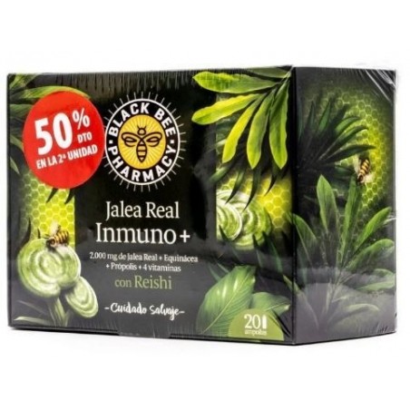 Black Bee Jalea Real Inmuno Duplo 20 + 20 Ampollas