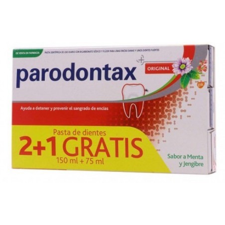 Parodontax Original Menta y Jengibre 3 x 75ml