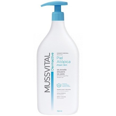 Mussvital Dermactive Gel Baño Emoliente Piel Atópica 750 ml