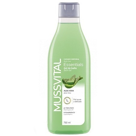 Mussvital Gel de Baño Vitamina E, Aloe Vera y Mussvitine 750 Ml