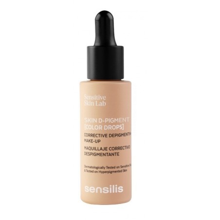 Sensilis Skin D-Pigment Color Drops Maquillaje Corrector Despigmentante Tono 02 Sand 30 Ml