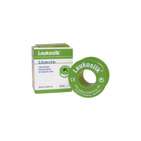 Leukosilk Esparadrapo Hipoalergénico 2,5cmx5m