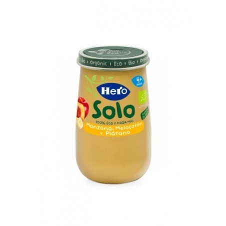 Hero Baby Tarrito Eco Manzana, Melocotón y Plátano 190gr