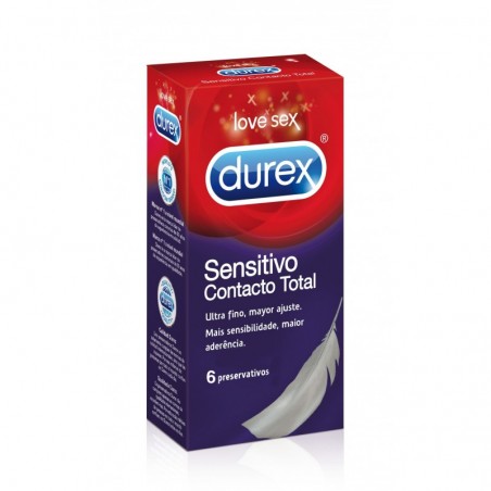 Durex Sensitivo Contacto Total 12uds Duplo