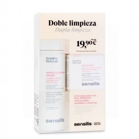 Sensilis Pack Doble Limpieza Gentle Cleansing Mousse 200ml + Calm in Balm 25ml