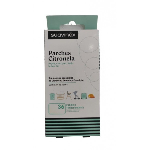 Suavinex Parches De Citronela Transparentes 36 Unidades.