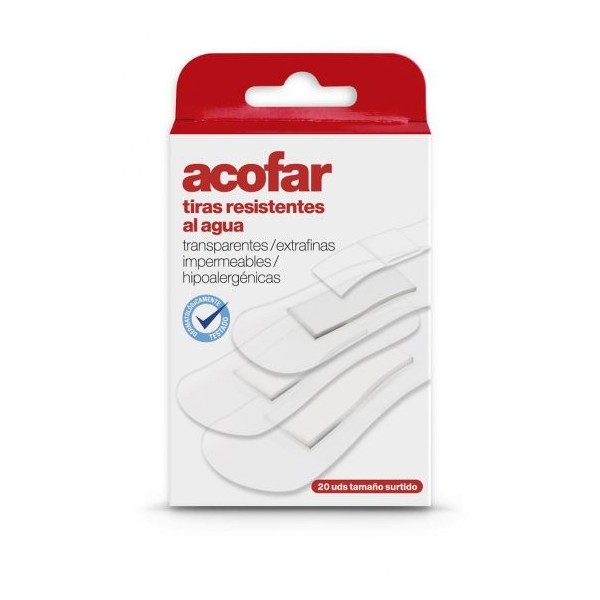 Acofar Tiras Adhesivas Transp 20 Ud