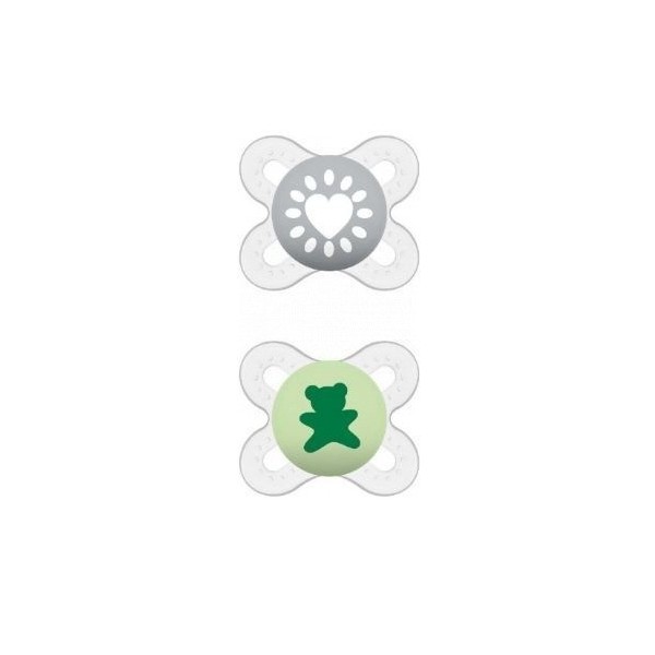 Mam Chupete Silicona Start Verde Pack 2uni