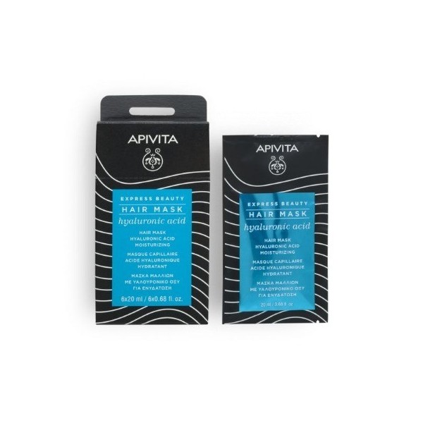 Apivita Express Beauty Mascarilla Capilar Hidratante Ácido Hialurónico 20ml