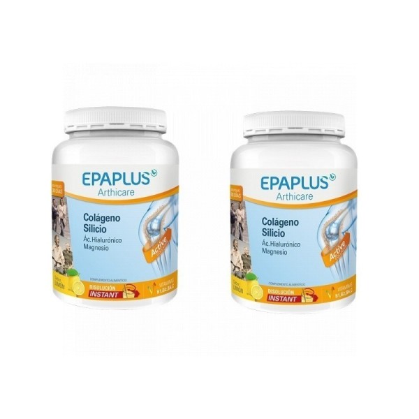 Epaplus Arthicare Instant Limón Colágeno + Silicio + Hialurónico + Magnesio Duplo 2 x 334g