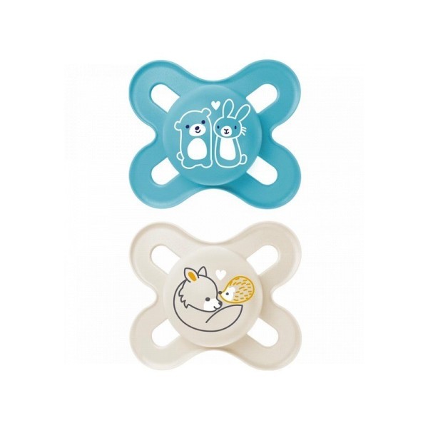 Mam Chupete Silicona Start Pure 0-2m Azul