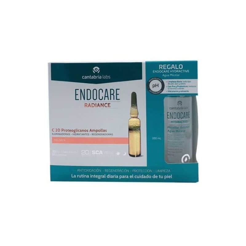 Endocare Radiance C 20 Proteoglicanos 30 ampollas + Hydroactive Agua Micelar 100ml